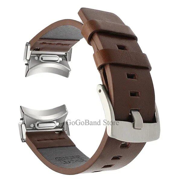 Gapless Leather Strap for Samsung Galaxy Watch 6 Classic (43mm, 47mm) - Quick-Fit Replacement Band for Galaxy Watch 5/4/5 Pro (40mm, 44mm, 45mm) - Size: Galaxy Watch; Imported