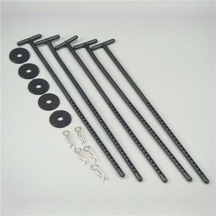 Set of 5 Plastic Tire Holders for 1/8 & 1/10 RC Cars, Hobby Model Accessories, Convenient Tire Storage, Parallel Import