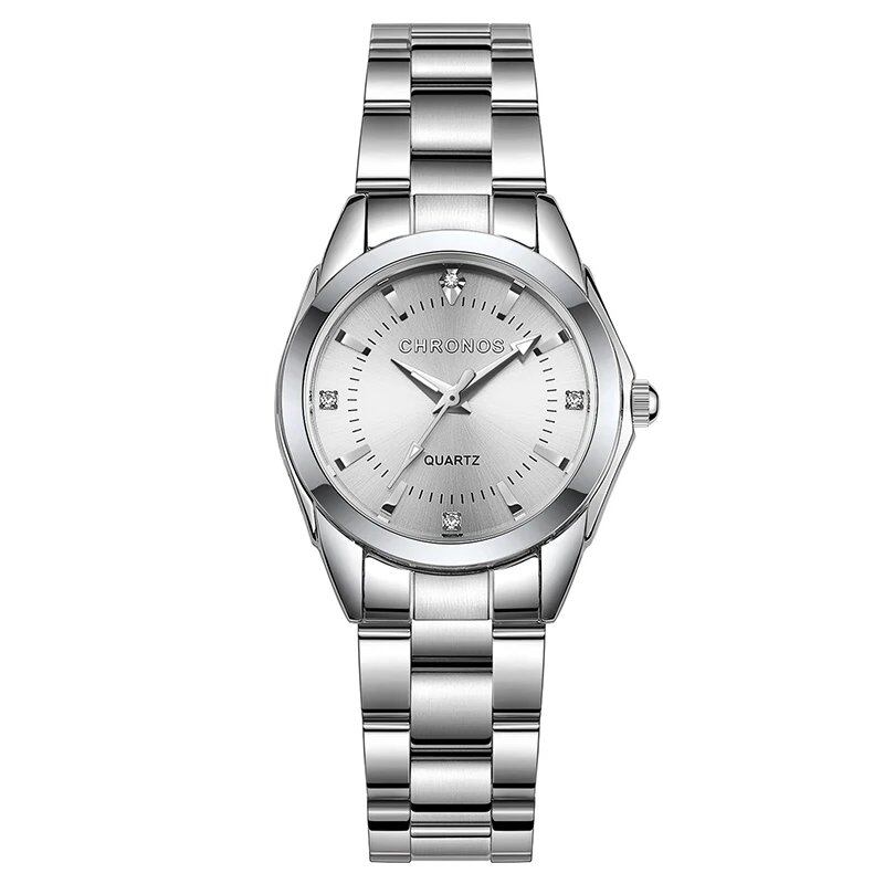 Chronos Elegant Women's Watch, Luxury Fashion Brand, Quartz Movement, Stainless Steel, Gift for Her, Color: CH230, Parallel Import
