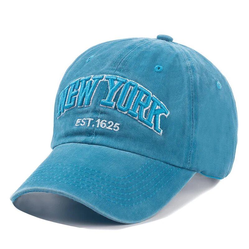 2025 New York Washed Cotton Cap for Men and Women, Snapback Cap, Baseball Cap, Sun Hat, Newsboy Cap, Dad Hat, Outdoor Cap, Parallel Import
