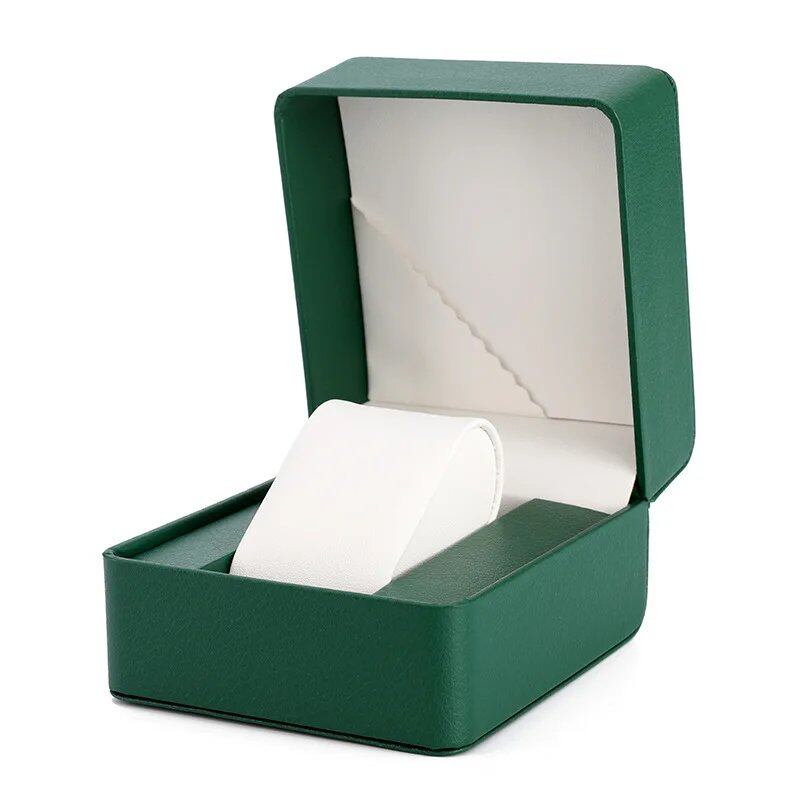 Vintage-inspired PU leather watch case, stylish watch storage box, travel watch display box, parallel import