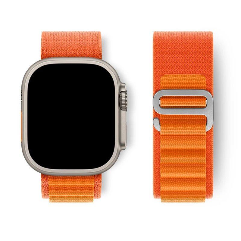 Apple Watch Ultra用アルパインループストラップ 49mm 45mm 46mm 44mm 41mm 42mm 40mm対応 ナイロンブレスレット シリーズ10/9/8/7/SE/6/5/4/3対応 サイズ: 並行輸入品