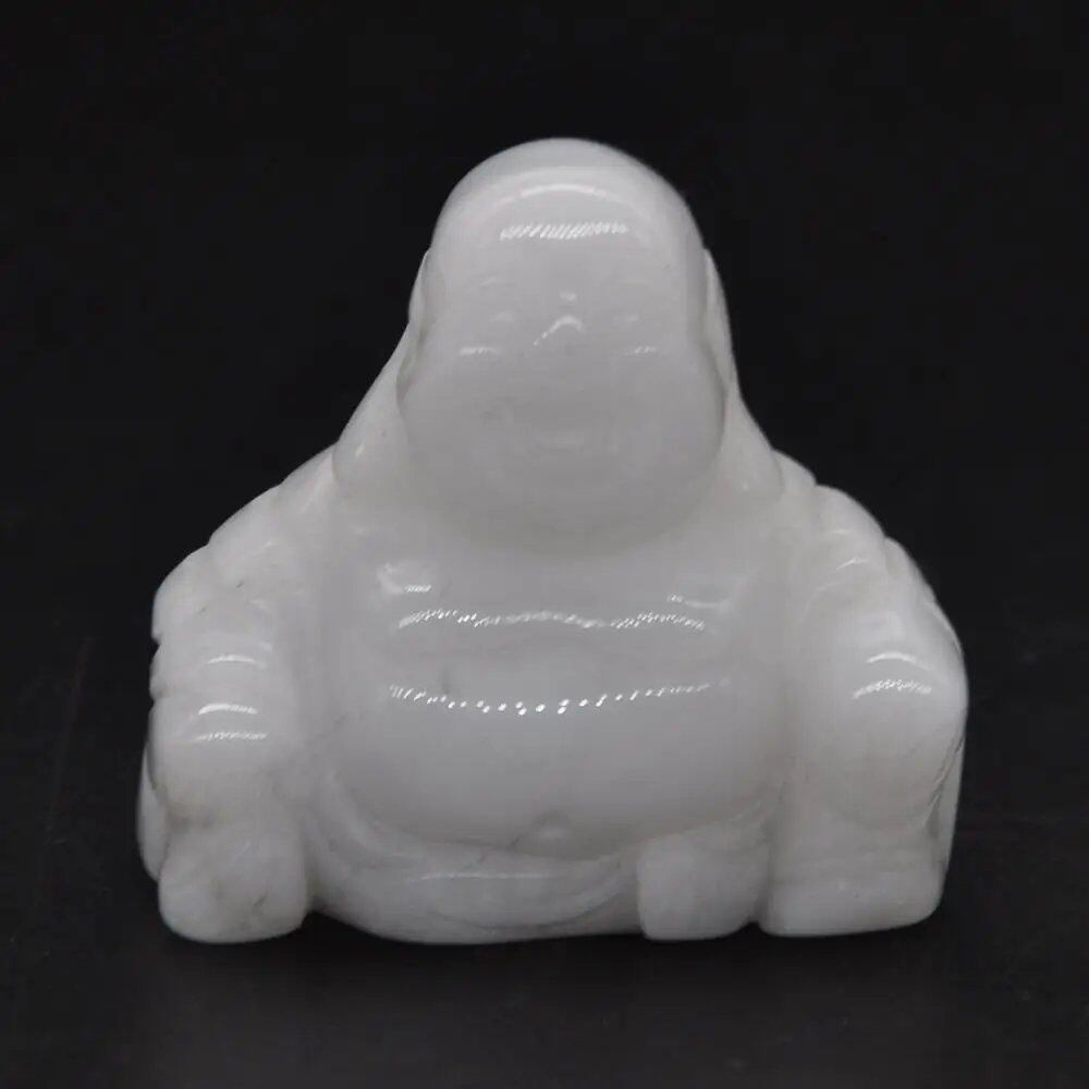 1.2-inch Buddha Statue, Natural Healing Crystal Reiki Chakra Figurine, Spiritual Stone Sculpture, Home Decor, Parallel Import