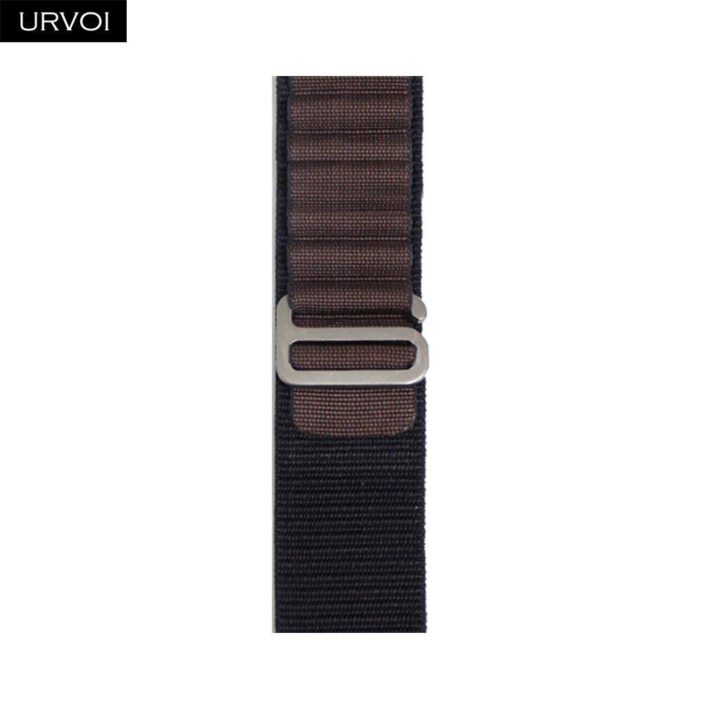 URVOI Apple Watch Ultra 2 Band, Compatible with Series 10/9/8/7/6/SE, Alpine Loop Black, G-Hook Closure, Polyester Woven Cord, Compatible with iWatch 49mm, Band Colors: 44mm, 45mm, 46mm, 49mm, Parallel Import