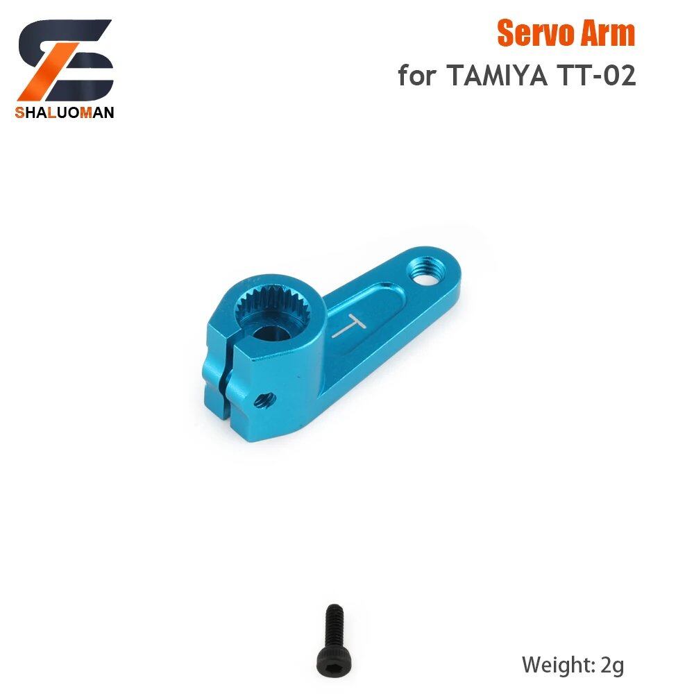 1/10 Scale RC Toy Car Tamiya TT-02/TT02 Swing Arm Shock Absorber, Steering Device, Bumper Sponge Upgrade Parts, Metal & Carbon Fiber, Parallel Import