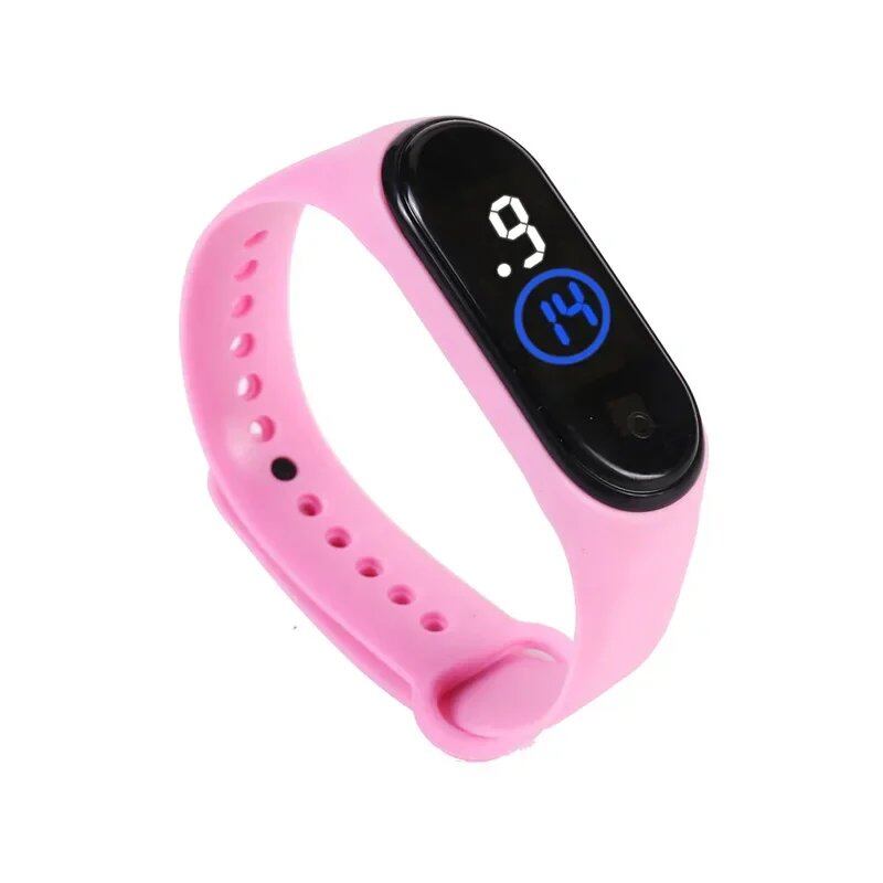 Kids' Fashion Sports Watch, Waterproof LED Digital Wristwatch with Ultra-Lightweight Silicone Slap, Unisex, for Kids and Teens, Parallel Import