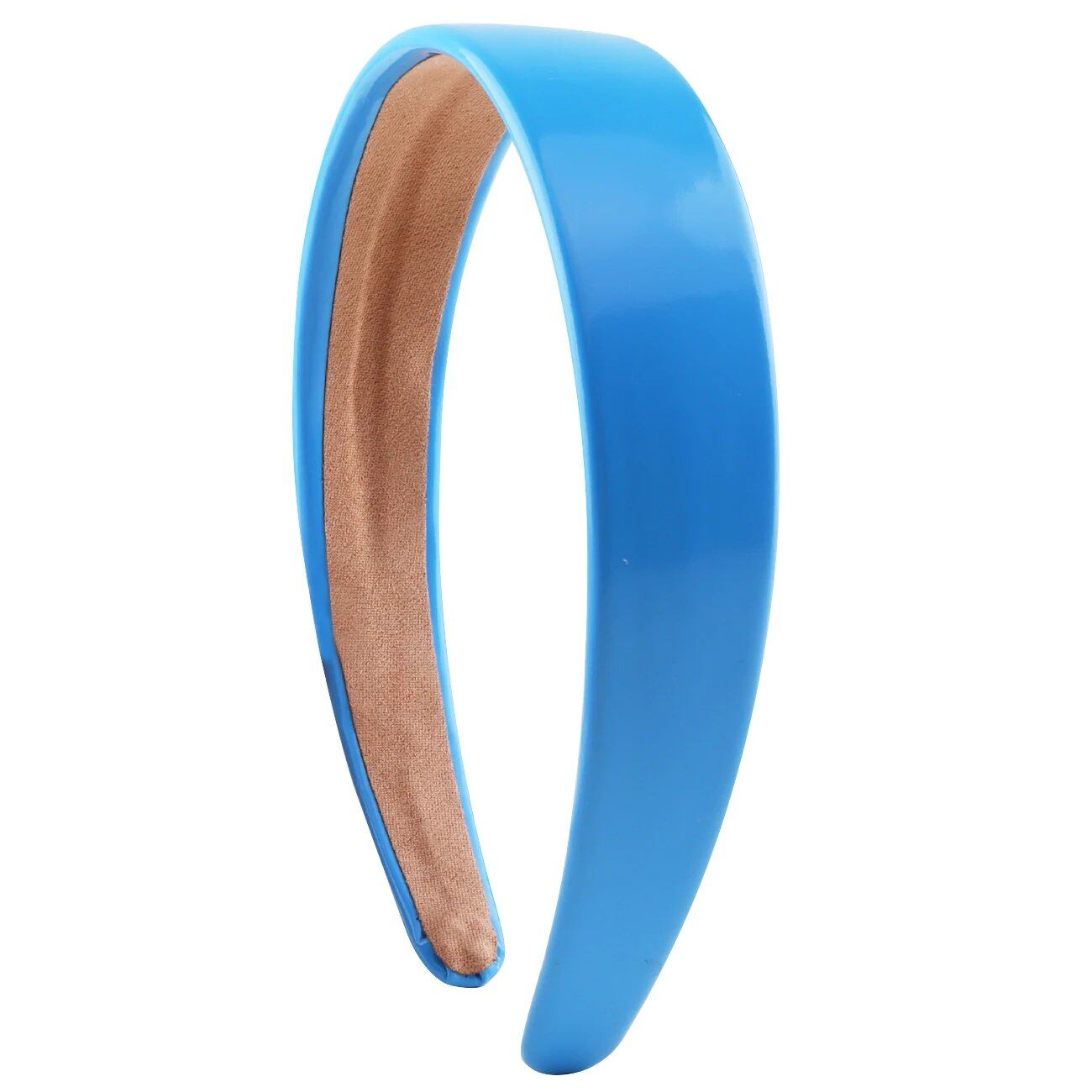 1.18-inch PU Leather Headband, Wide Pad, Non-Slip, Stylish Hairband, Cute Hair Accessory for Women, DIY, Parallel Import