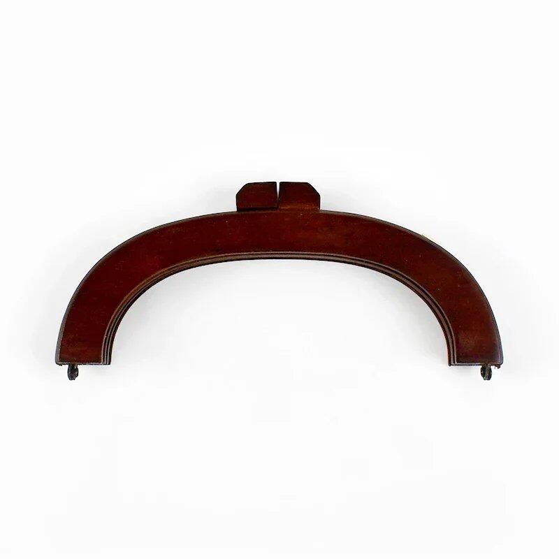 1/2 Piece Deep Peel 20/25cm Wooden Bag Handles, Purse Frames, Kiss Clasps, Handbags, Wallets, DIY Handmade Sewing Brackets, Size 2, Parallel Import