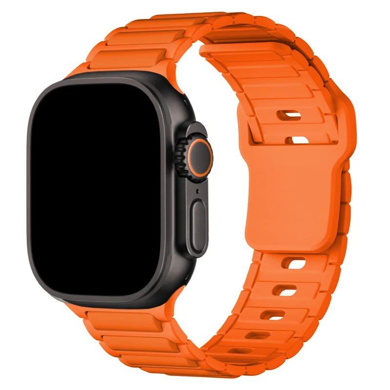Apple Watch用シリコンバンド(対応機種:Series 9/8/7/6/5/SE/Ultra 2、サイズ:38mm/40mm/42mm/44mm/45mm/46mm/49mm) バンドカラー:mm 並行輸入品