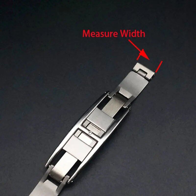 J12 Watch Band Buckle Clasp, Ceramic Strap with Butterfly Buckle, Steel Buckle, Folding Buckle, Men's and Women's Watch Strap Clasp, Size: mm; Band Color: F, Parallel Import