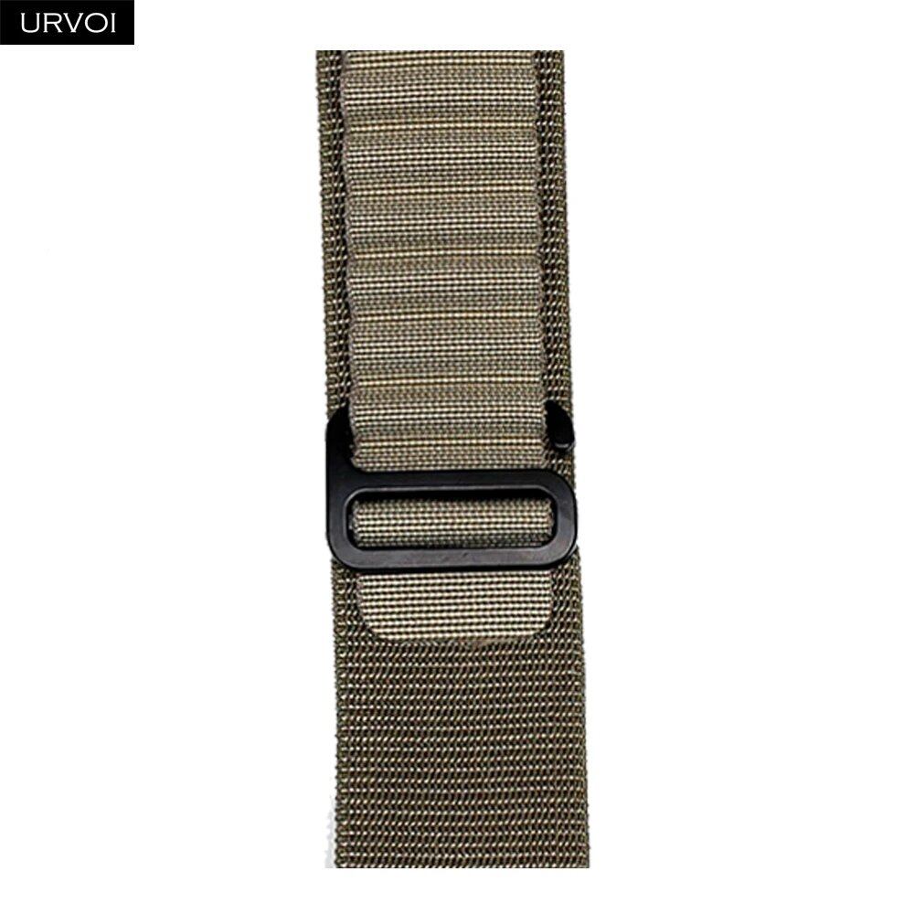 URVOI Apple Watch Ultra 2 Band, Compatible with Series 10/9/8/7/6/SE, Alpine Loop Black, G-Hook Closure, Polyester Woven Cord, Compatible with iWatch 49mm, Band Colors: 44mm, 45mm, 46mm, 49mm, Parallel Import
