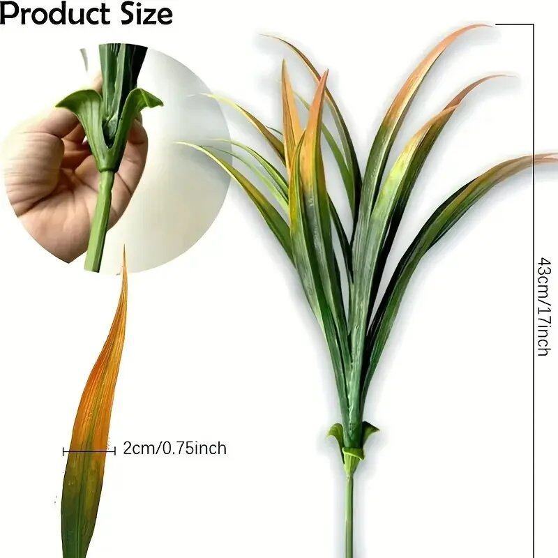 1/4-Piece UV-Resistant Artificial Outdoor Plants - Tall Grass, Tropical Flowers and Shrubs - Perfect for Year-Round Indoor Use (Imported)