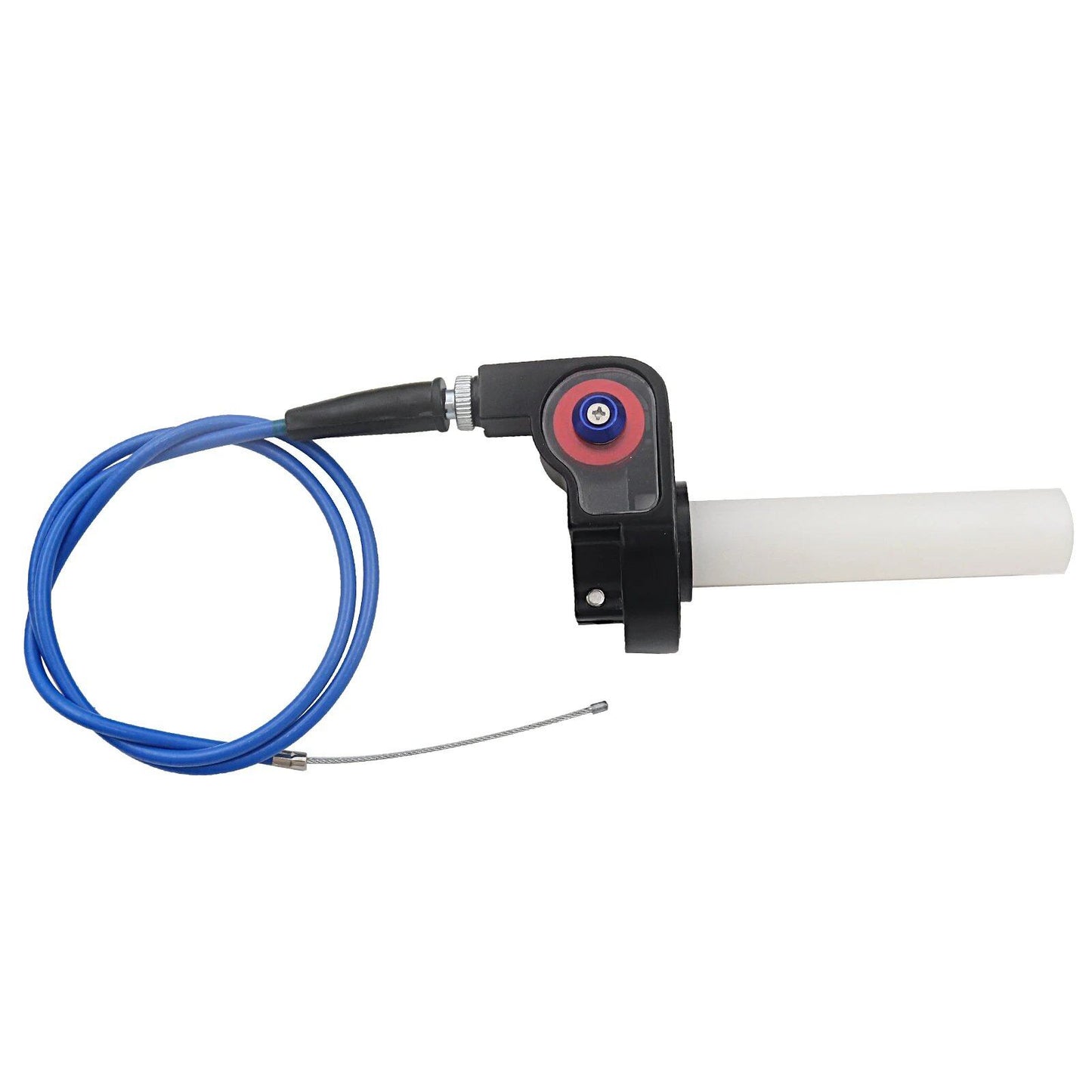 1/4" Quick-Turn Throttle Grip Set - Smooth Operation and Secure Grip, Includes 980mm Throttle Cable, for Dirt Bikes and Motocross, Parallel Import