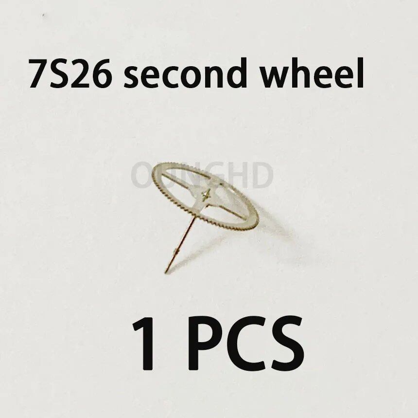 Original compatible Seiko 7S26 movement center wheel, three-wheel, time wheel, sub-wheel, span wheel, second wheel, escape wheel. Parallel import.