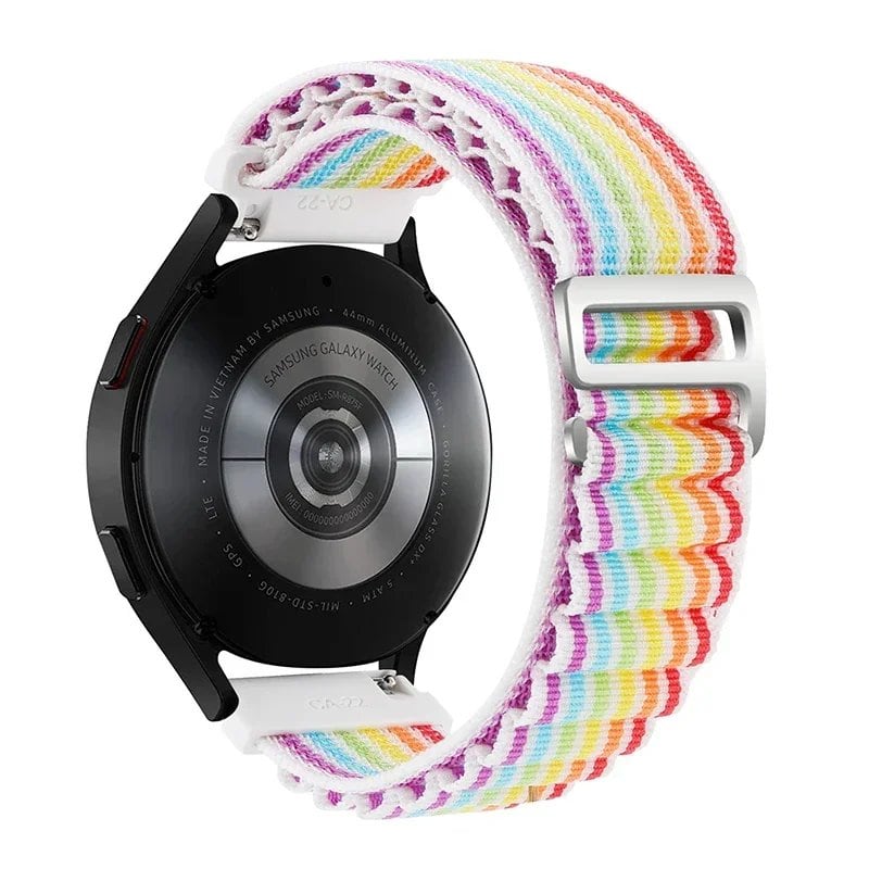 Nylon Alpine Loop Wristband for Samsung Galaxy Watch 6/4/5/Pro/Classic (45mm, 44mm, 40mm, 20mm, 22mm), Compatible with HUAWEI GT 2e/3, Band Color: Parallel Import