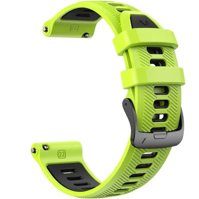 22mm Garmin Official Silicone EasyFit Strap for Forerunner 955/945, Original Bracelet, Forerunner 965 Watch Strap, Compatible with Instinct 1/2, Band Color: Parallel Import