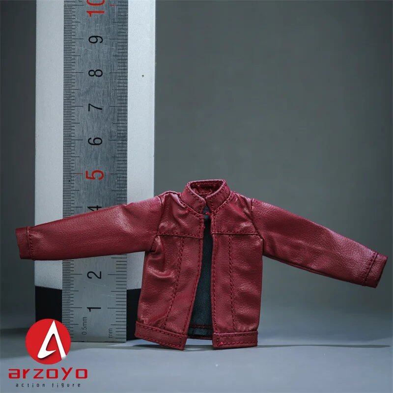 1/12 Scale Leather Jacket & Cargo Pants Outfit Model for 6-Inch Snailshell Romankey Female Soldier Action Figure Body Doll (Parallel Import)