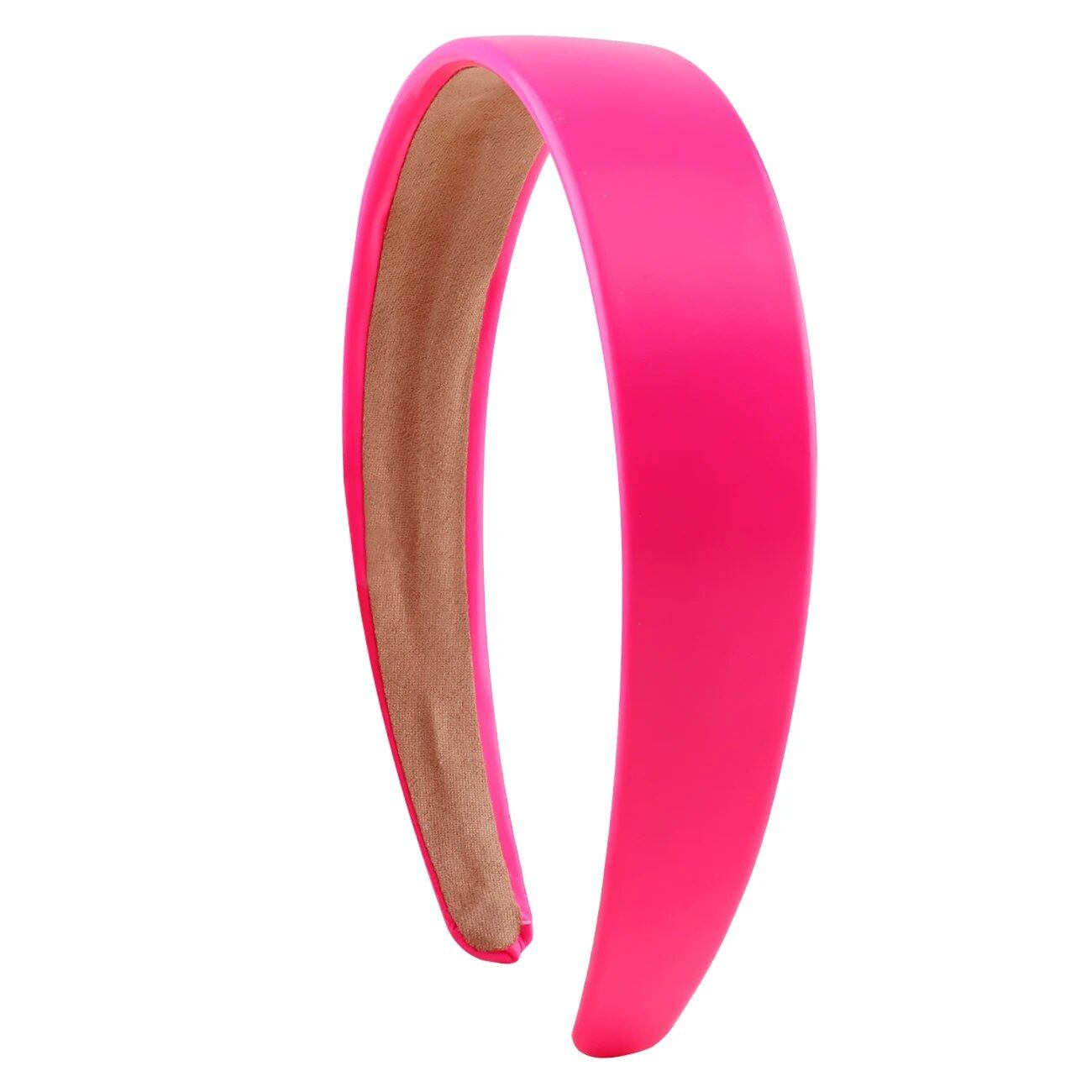 1.18-inch PU Leather Headband, Wide Pad, Non-Slip, Stylish Hairband, Cute Hair Accessory for Women, DIY, Parallel Import