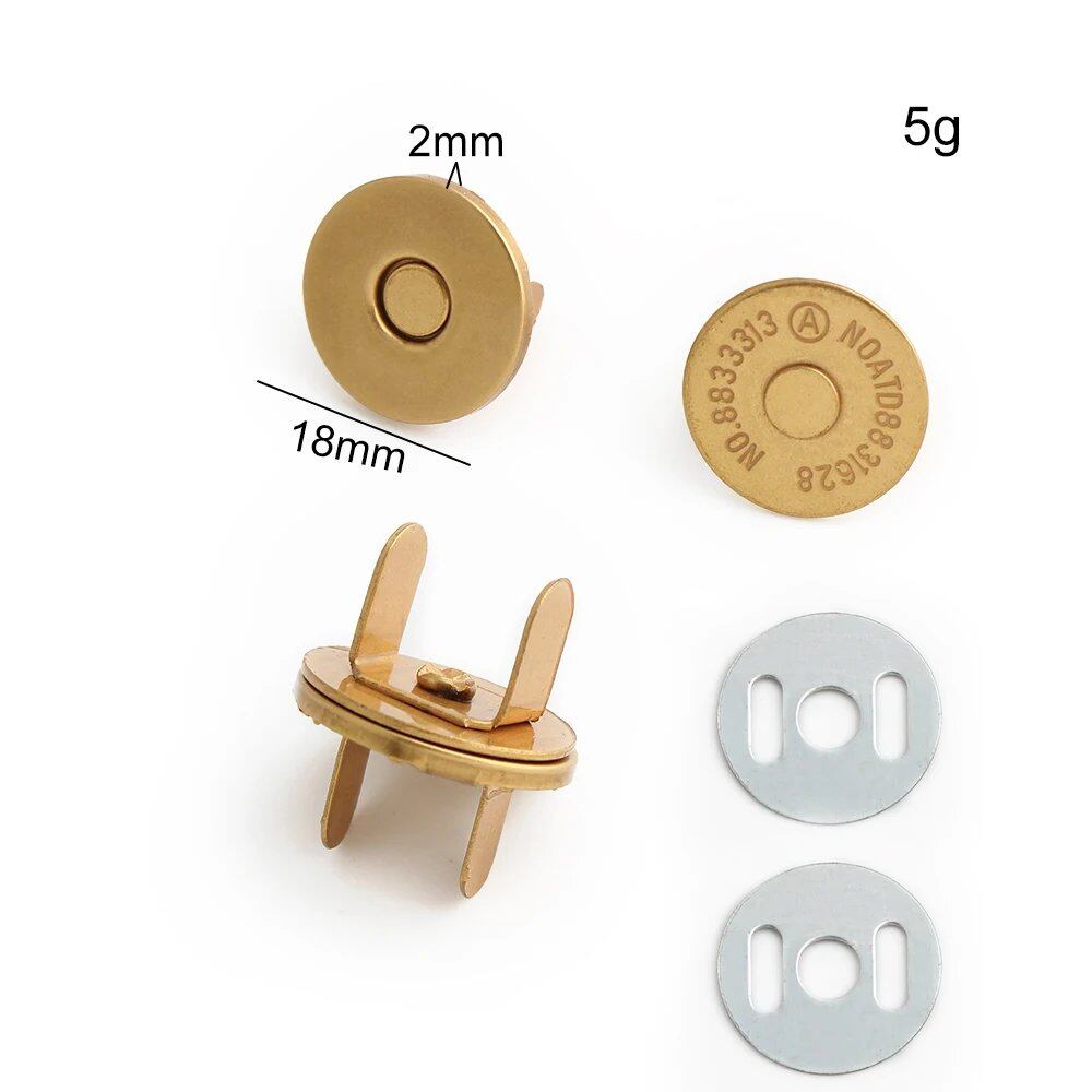 14-18-20mm 強力薄型金属丸型マグネットボタン DIY ポーチ コート ハンドバッグ スナップ留め金具 隠しボタン アクセサリー サイズ: 並行輸入品