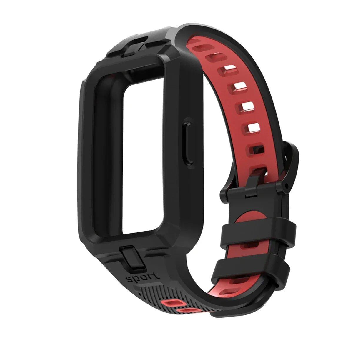 Huawei Band 9/8/7/6 用シリコンバンド スマートウォッチ交換用ストラップ スポーツ用通気性ストラップ バンドカラー: 並行輸入品