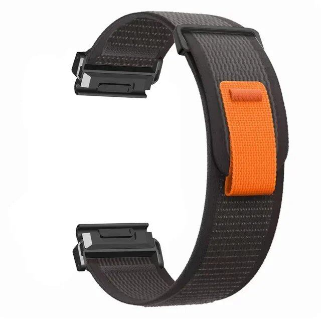 Garmin Fenix 8 (51mm), 7, 7X Pro, 6, 6X, 5, 5X Plus, and Epix Gen compatible 22mm and 26mm quick-fit nylon straps for smartwatches. Band color: mm. Ships from: Parallel import.