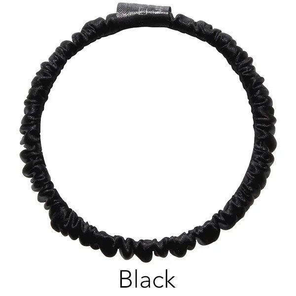 100%ピュアマルベリーシルク スクランチー ヘアゴム ヘアタイ 女性用 ダメージなし 19mm 1.5cm幅 ;発送元: 並行輸入品