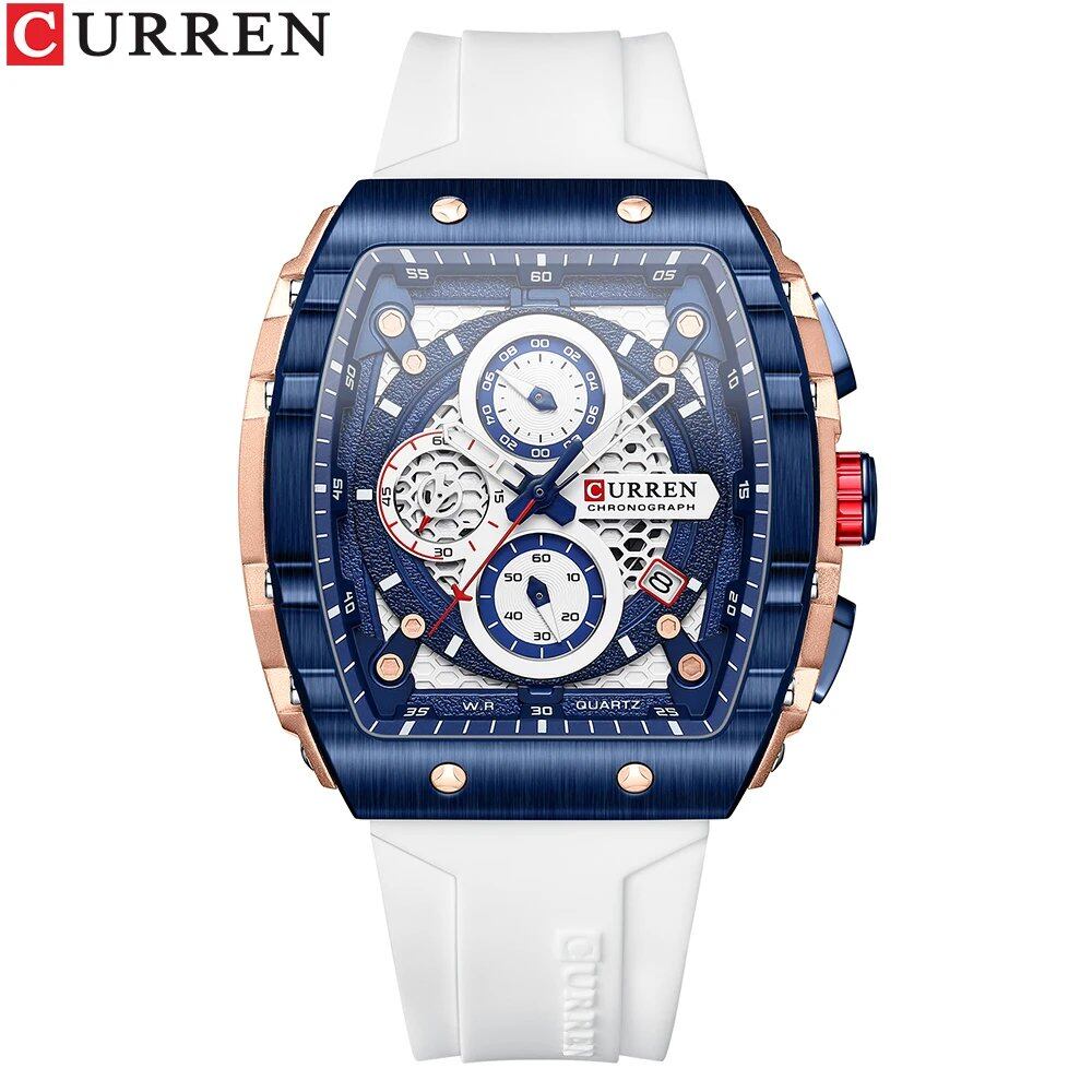 Karen Men's Watch, Top Brand, Luxury Square Quartz Movement, Waterproof, Luminous Chronograph, Date Display, Parallel Import