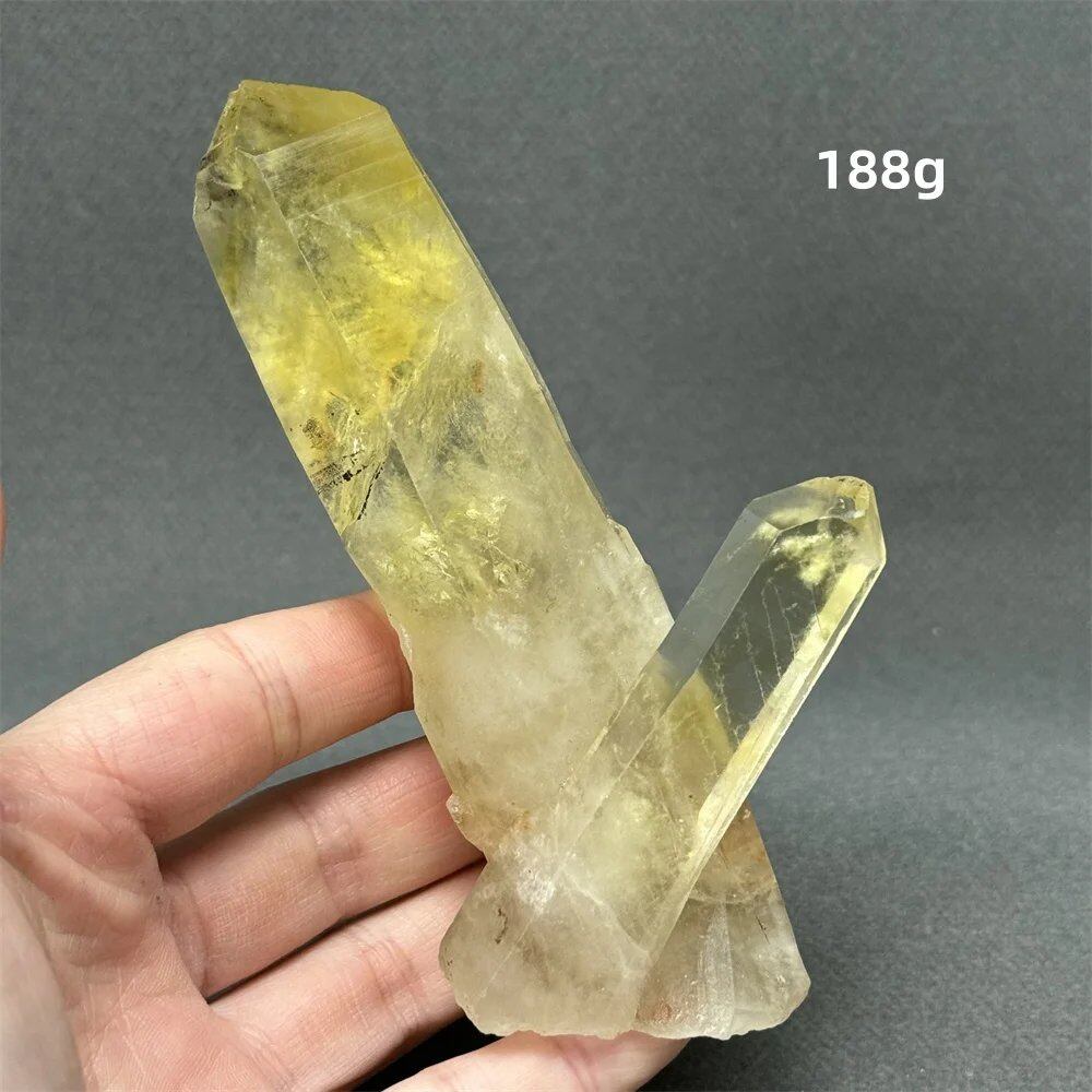 シトリン タワークリスタル 天然クォーツ 鉱石 エネルギー ヒーリング スピリチュアル オーラ 魔術 ホームデコレーション カラー: 並行輸入品