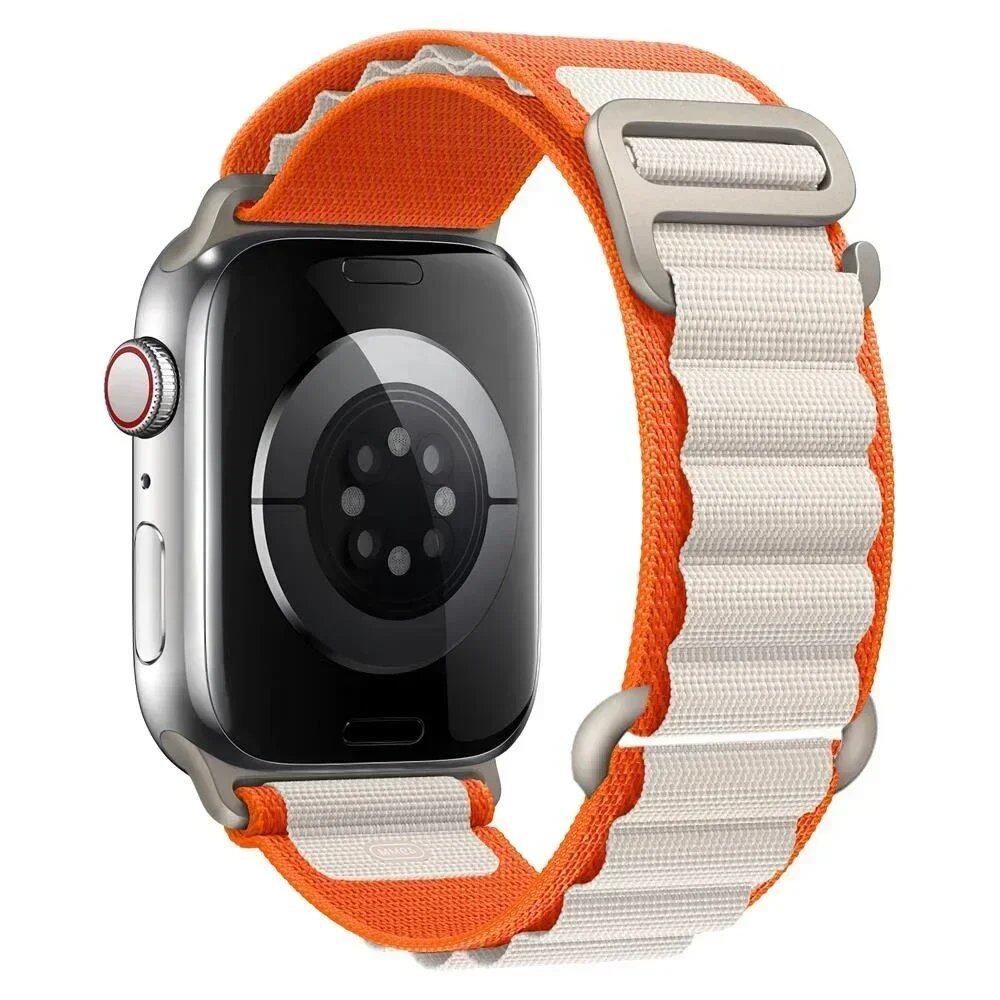 アップルウォッチ アルパインバンド ストラップ 49mm 45mm 44mm 40mm 41mm 42mm ナイロン ベルト iWatch シリーズ9 8 SE 4 3 7 6 5対応 サイズ: 並行輸入品