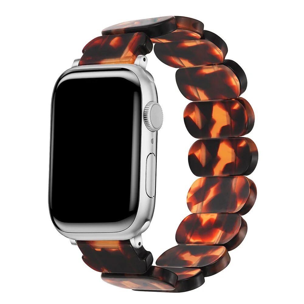 Resin strap for Apple Watch, compatible with 38mm, 40mm, 41mm, 42mm, 44mm, 45mm, and 49mm iWatch series (9/8/7/SE/6/5), band color: mm, parallel import
