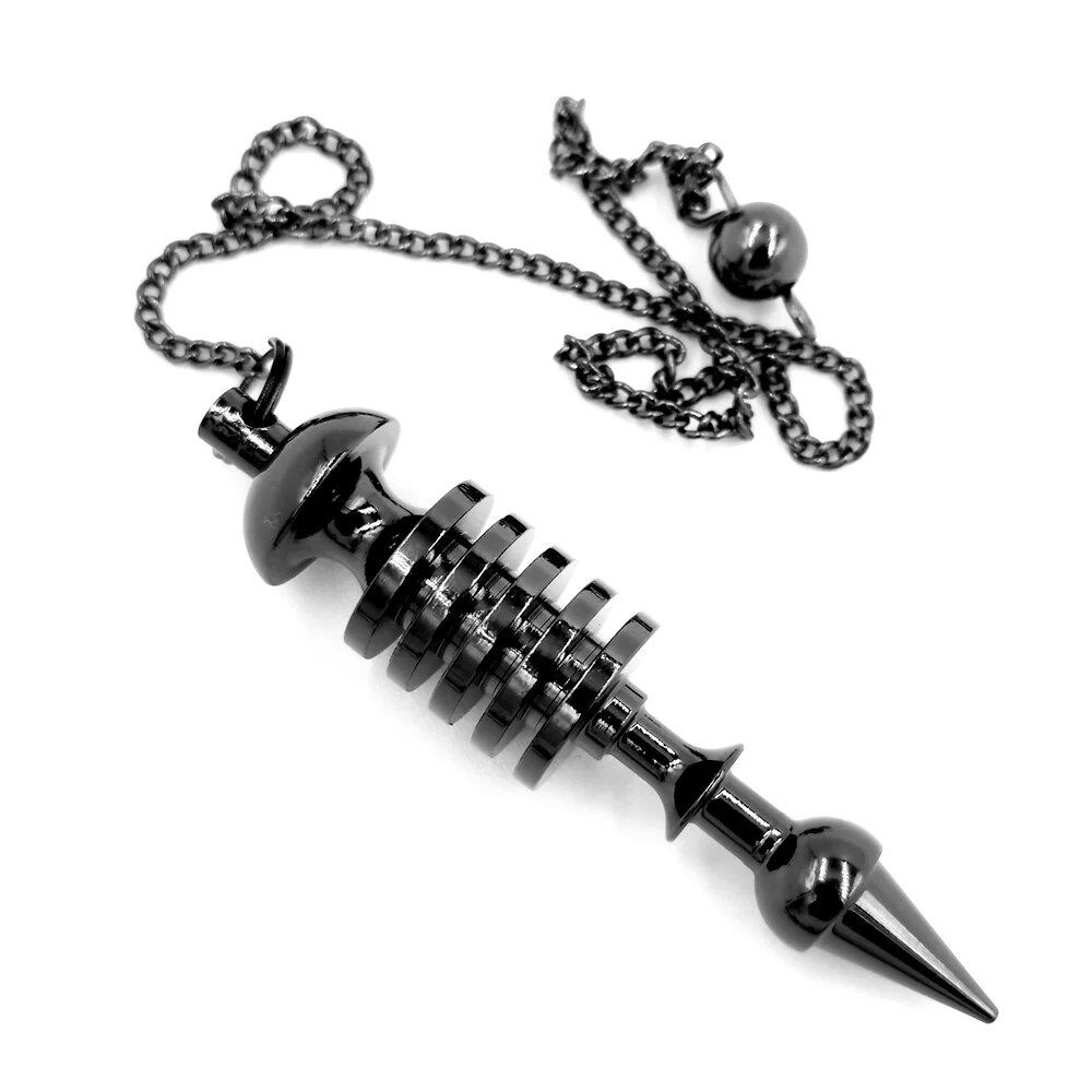 Copper Metal Pendulum, Dowsing Pendulum, Spiritual Divination Healing Tool, Wiccan Balancing Tip Cone Pendant, Parallel Import