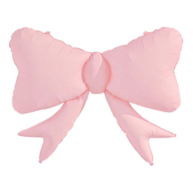 1/3-Piece Matte Bow Balloons with Ribbon, Large Butterfly Balloons for Kids' Birthday Party Decorations, Photo Props, and Anniversary Event Decorations (Parallel Import)