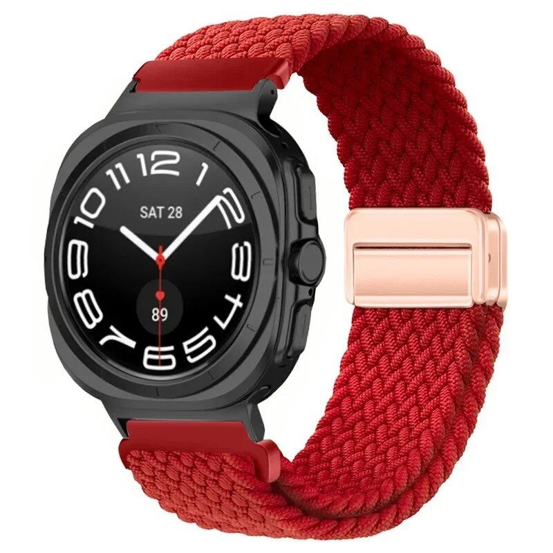 Replacement Nylon Loop Strap for Samsung Galaxy Watch Ultra (47mm) with Magnetic Buckle, Compatible with Galaxy Watch 7 Ultra, Band Color: Compatible with Galaxy Watch Ultra; Band Width: Compatible with Galaxy Watch Ultra (Parallel Import)