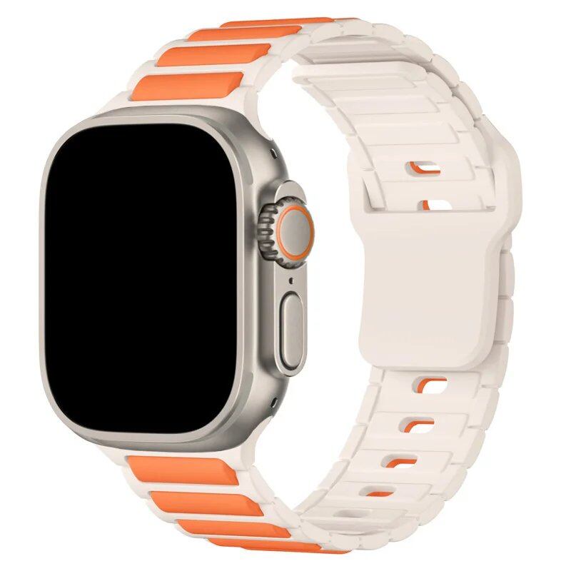 Apple Watch用シリコンバンド(対応機種:Series 9/8/7/6/5/SE/Ultra 2、サイズ:38mm/40mm/42mm/44mm/45mm/46mm/49mm) バンドカラー:mm 並行輸入品