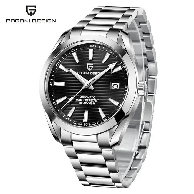 Pagani Design 40mm A150 Men's Automatic Watch, Luxury Mechanical Watch, Stainless Steel with Sapphire Crystal, NH35 Color: Parallel Import