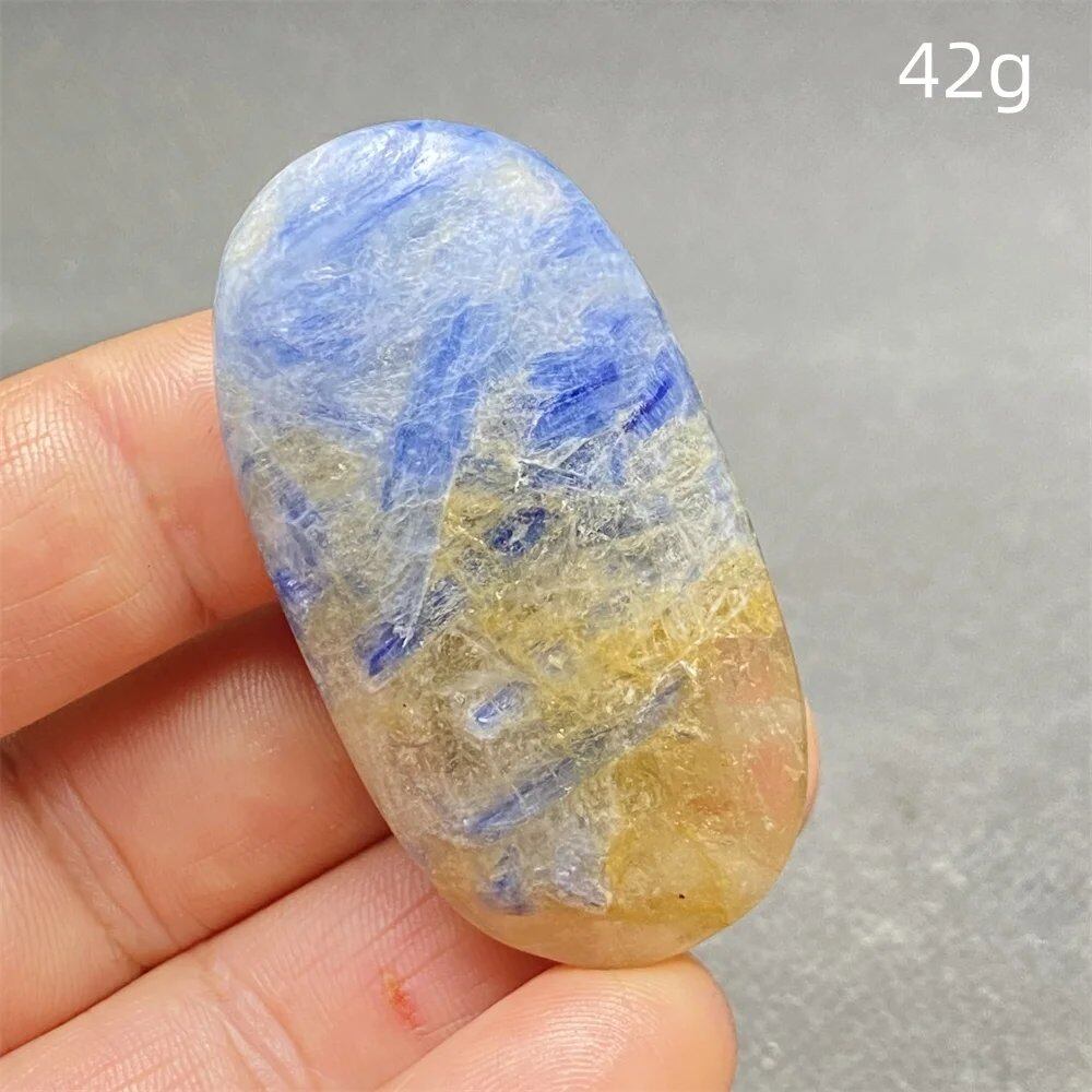 High-Quality Natural Kyanite Crystal for Palm Play, Hand Polishing, Meditation Massage, Magic Stone, Home Decoration, Colorful, Parallel Import