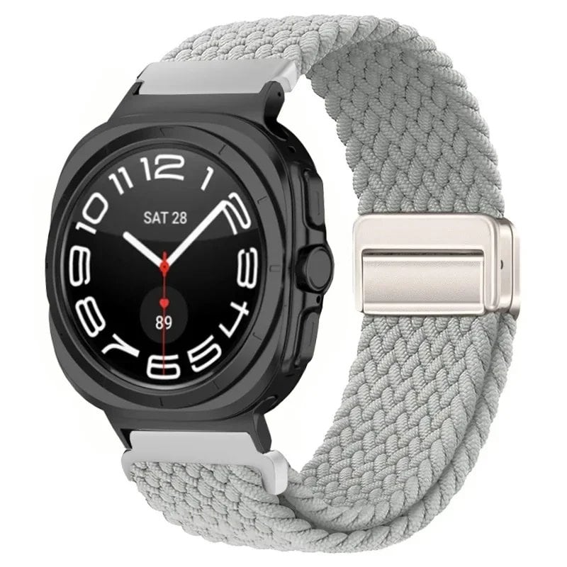 Replacement Nylon Loop Strap for Samsung Galaxy Watch Ultra (47mm) with Magnetic Buckle, Compatible with Galaxy Watch 7 Ultra, Band Color: Compatible with Galaxy Watch Ultra; Band Width: Compatible with Galaxy Watch Ultra (Parallel Import)