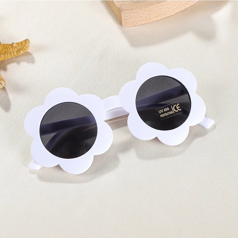 New Sunflower Kids' Sunglasses, UV400 Protection, Cute Baby Sunglasses for Boys, Girls, and Toddlers, Round Shape, Stylish Outdoor Eyewear for Kids, Frame Colors: Ages 2-10; Parallel Import
