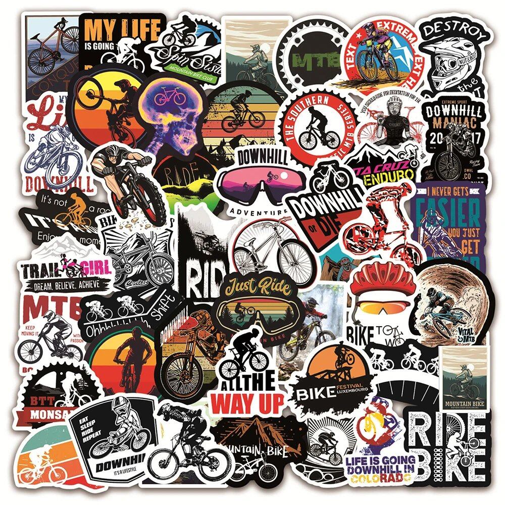 10/30/50/100 Sheets of Graffiti Stickers for Mountain Bikes, MTBs, Laptops, Guitars, Suitcases, Skateboards, Cars, Waterproof Cool Decals for Kids and Toys. Color: Parallel Import.