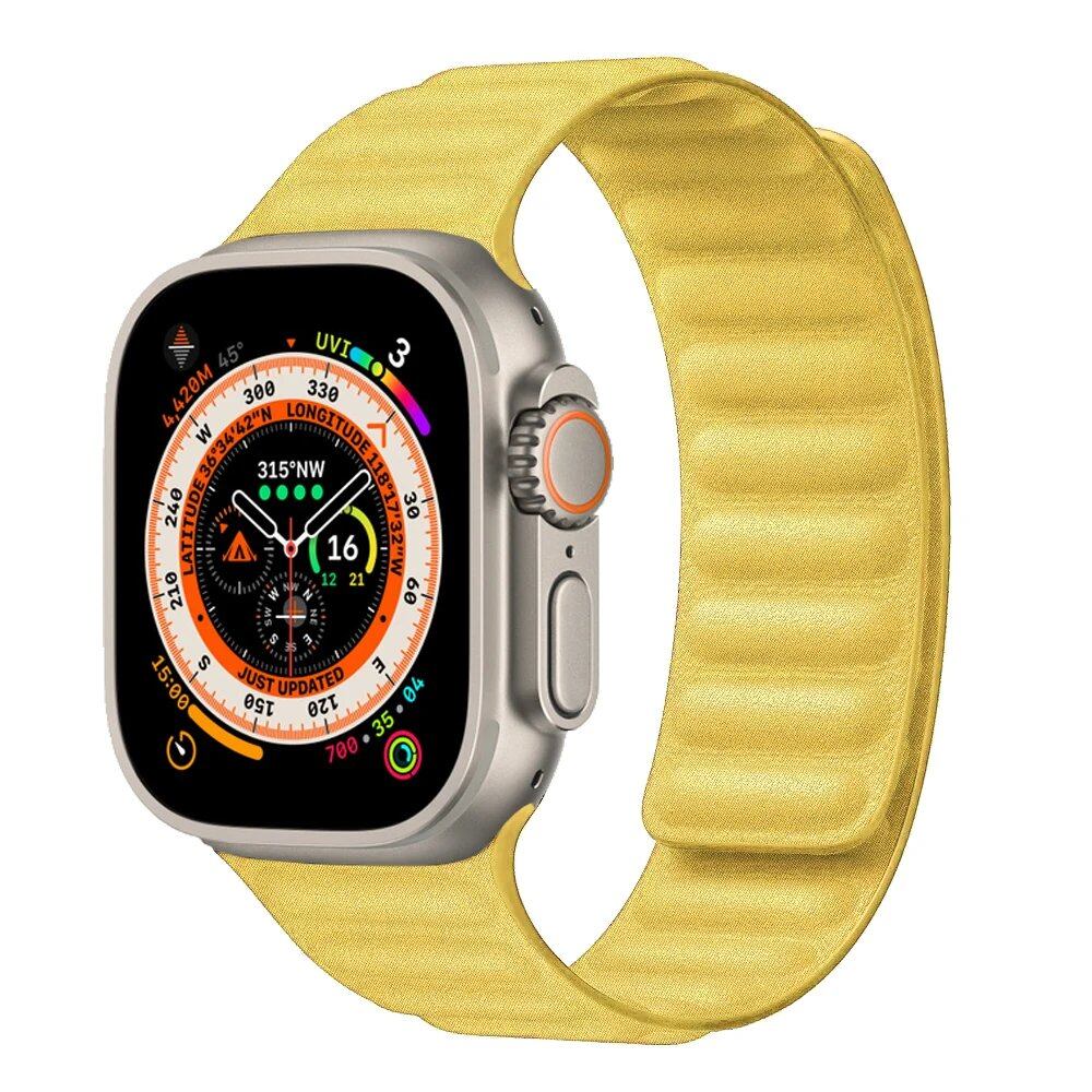 FineWoven Strap for Apple Watch - Ultra 2/Series 9/8/7/SE Compatible Magnetic Loop Band (49mm/45mm/44mm/41mm/40mm) Band Color: mm; Ships from: Parallel Import