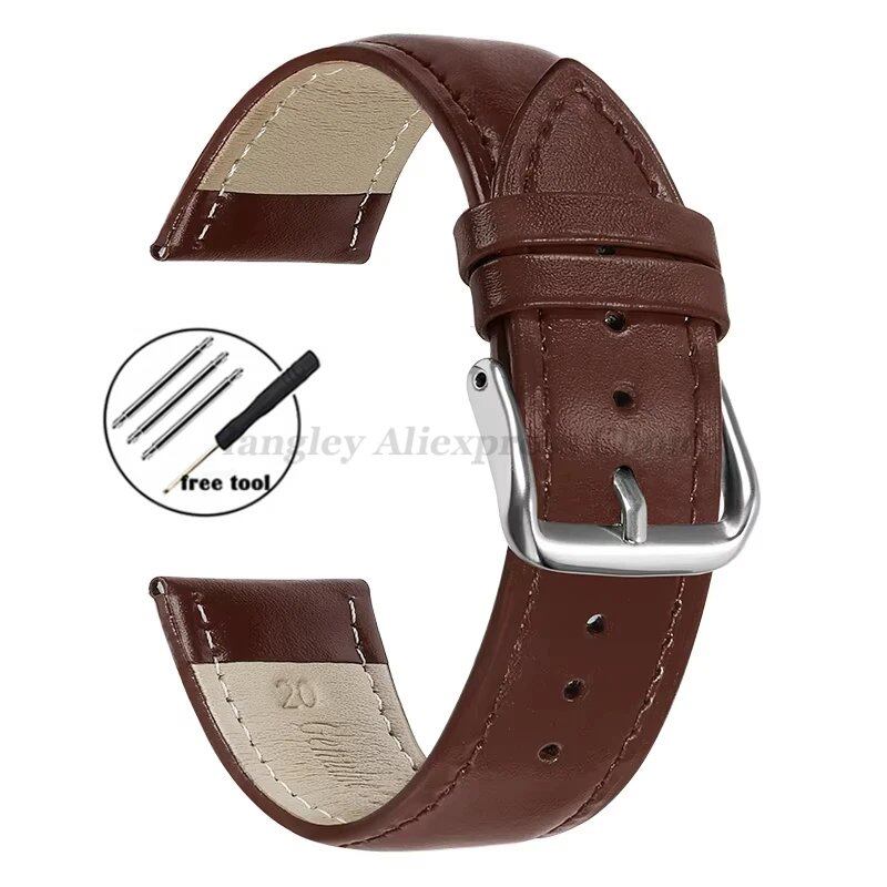 SEO Friendly Genuine Leather Watch Strap for Daniel Wellington (DW) Watches, Compatible with Men's and Women's Watches, 12mm, 13mm, 14mm, 15mm, 16mm, 17mm, 18mm, 19mm, 20mm, 21mm, 22mm, 23mm, 24mm Band Colors, Parallel Import