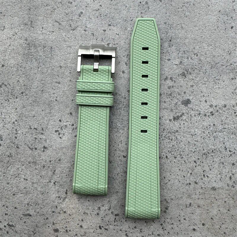 20mm High-Quality Rubber Silicone Strap in Black, Gray, Pink, Yellow, and Blue. Compatible with Omega, Swatch, and Moonwatch. Band Color: Black, Gray, Pink; Band Width: 20mm; Ships from: Parallel Import.