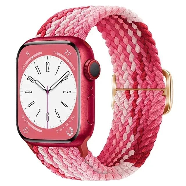 Apple Watch Ultra 2用ナイロンストラップ バンド 49mm 40mm 44mm 41mm 38mm 45mm 伸縮ブレイデッドループ リストバンド iWatch Series 9/8/7/6/SE/5/4対応 バンドカラー:mm 並行輸入品
