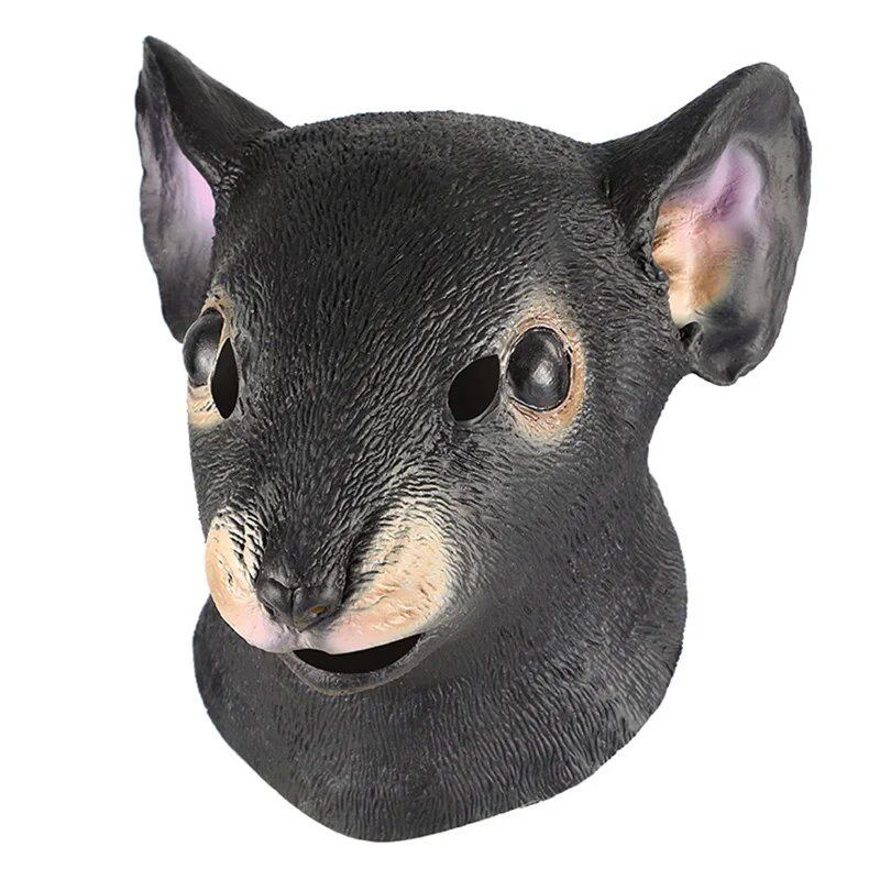 Chinese Zodiac Animal Head Masks - Chicken, Horse, Dog, Pig, Tiger, and Rabbit - Latex Costumes for Halloween Props, Color: 40387 - Parallel Import