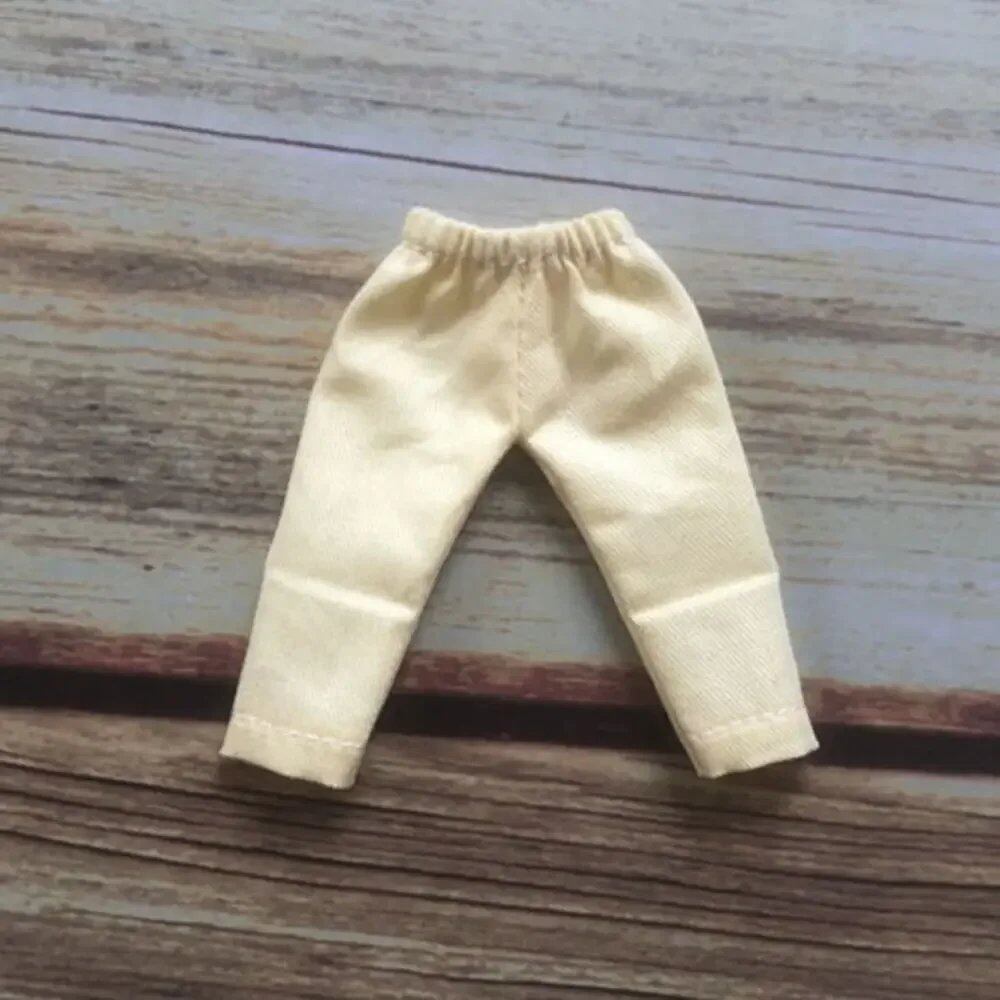 1/11 OB11 Doll Denim Pants, 1/12 BJD/GSC Doll T-Shirt, Mini Cute Doll Pants, DIY Doll Accessories, Fashion Doll Clothes, Parallel Import