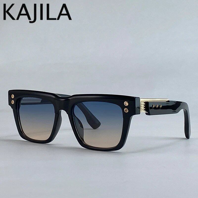 New Arrival: Men's Oversized Classic Square Sunglasses - Steampunk Retro Driving Sunglasses with UV400 Protection, Luxury Brand, Lens Color: C, Parallel Import