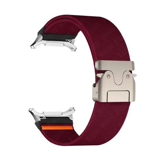 Braided Elastic Bracelet Loop Nylon Strap for Samsung Galaxy Watch 7 Ultra 47mm. Size: Galaxy Ultra 47mm; Band Color: Parallel Import.