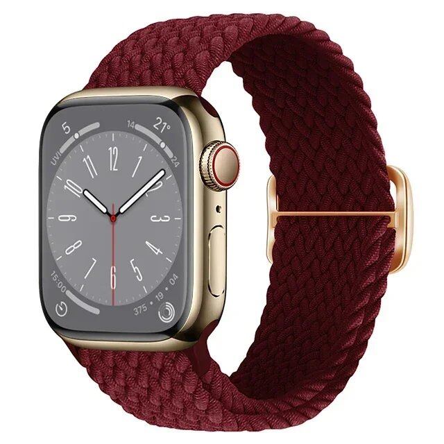 Apple Watch Ultra 2用ナイロンストラップ バンド 49mm 40mm 44mm 41mm 38mm 45mm 伸縮ブレイデッドループ リストバンド iWatch Series 9/8/7/6/SE/5/4対応 バンドカラー:mm 並行輸入品