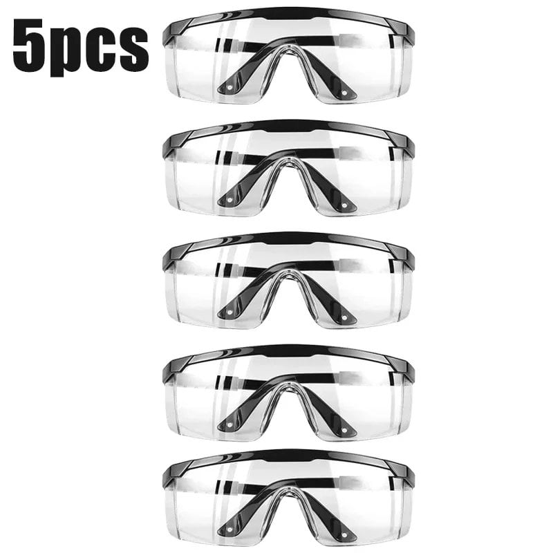 1/10 Splash-Resistant Work Safety Glasses, Protective Goggles, Dustproof and Windproof, Industrial Safety Glasses, Cycling Goggles, Color: Parallel Import