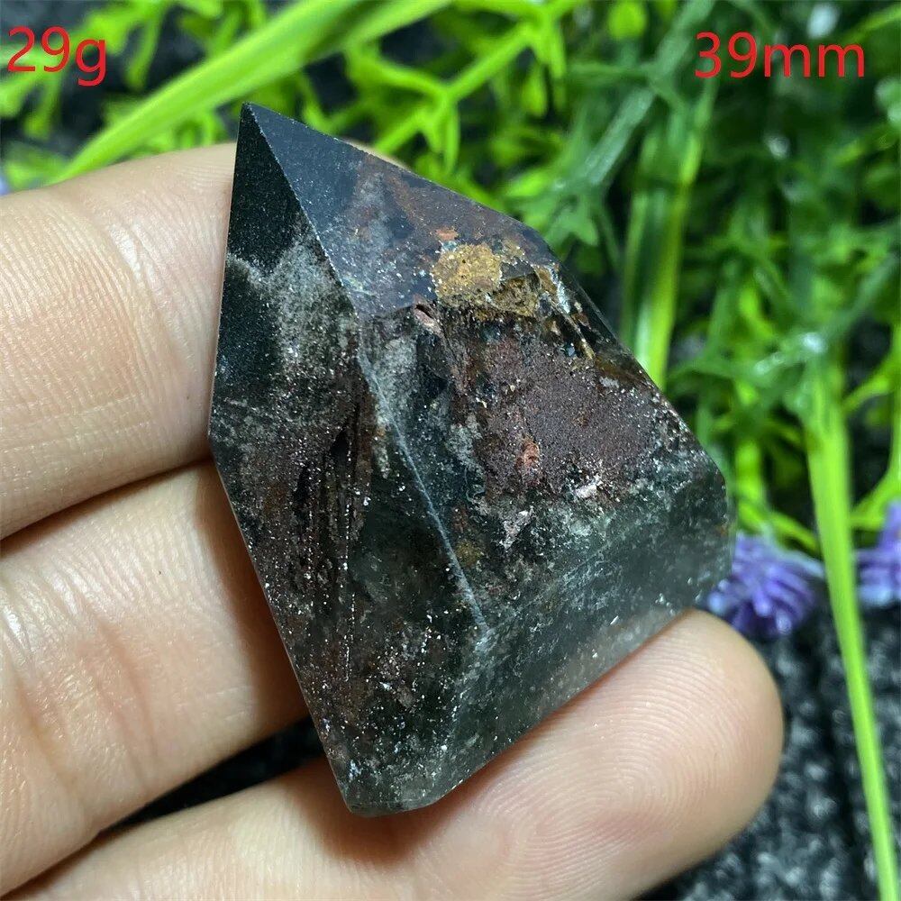Natural Ghost Phantom Quartz Crystal Hexagonal Tower Obelisk, Spiritual Meditation, Reiki, Gift Stone, Home Decor, Parallel Import